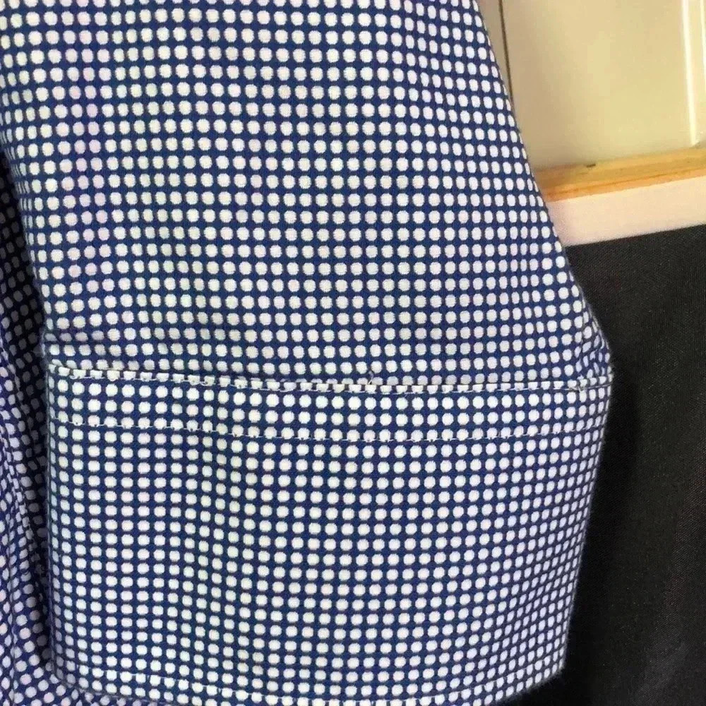 Bugatchi men’s dress shirt button up 17/34/35 blue and white - Picture 3 of 14